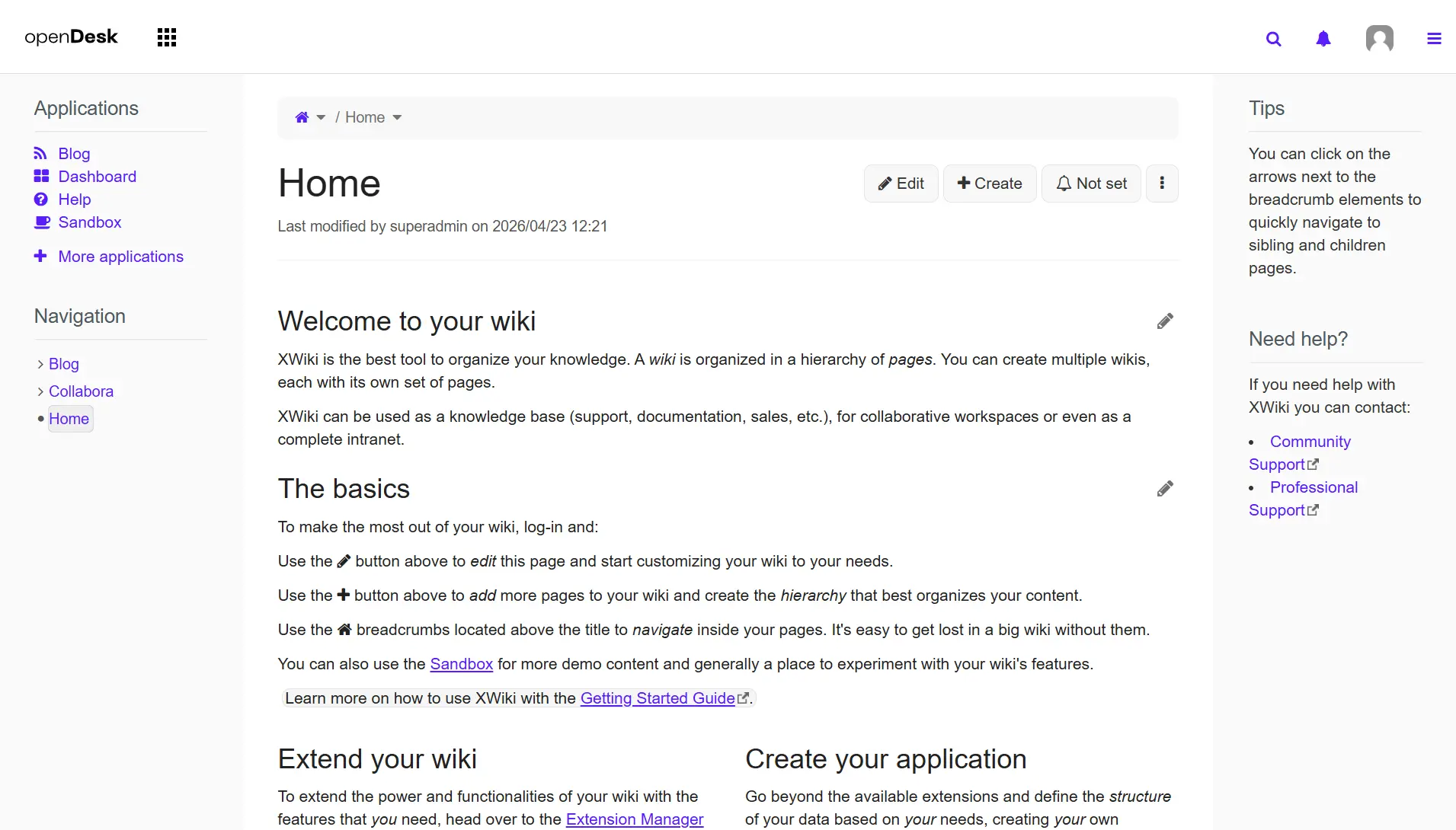 Knowledge-base rich-text editor with formatted content, tables and embedded images